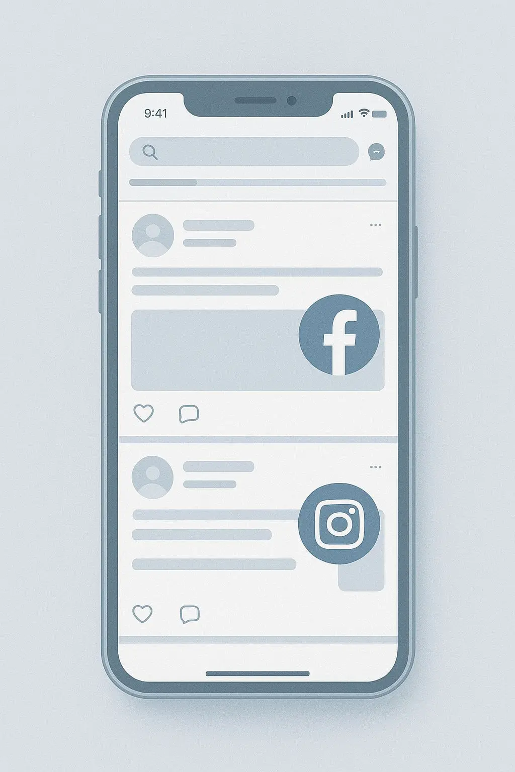 Mobilní ilustrace sociálních sítí pro kontakt s BetX