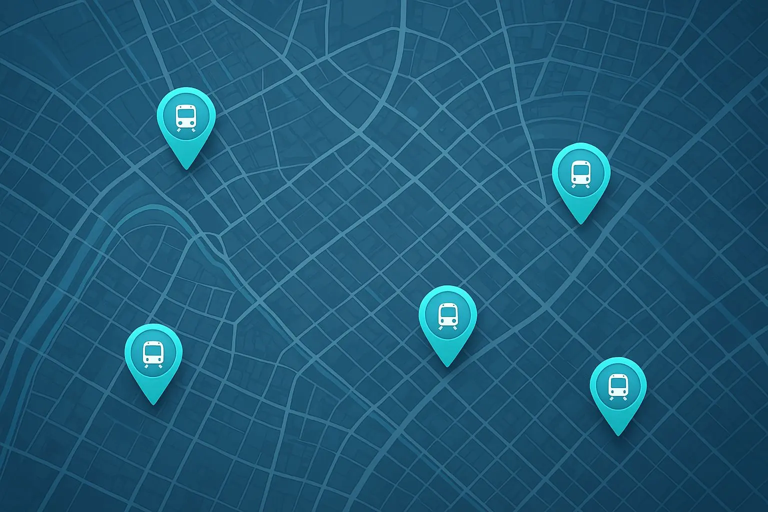 BetX pobočky ve velkých městech Městská mapa s ikonami terminálů BetX ve velkém městě