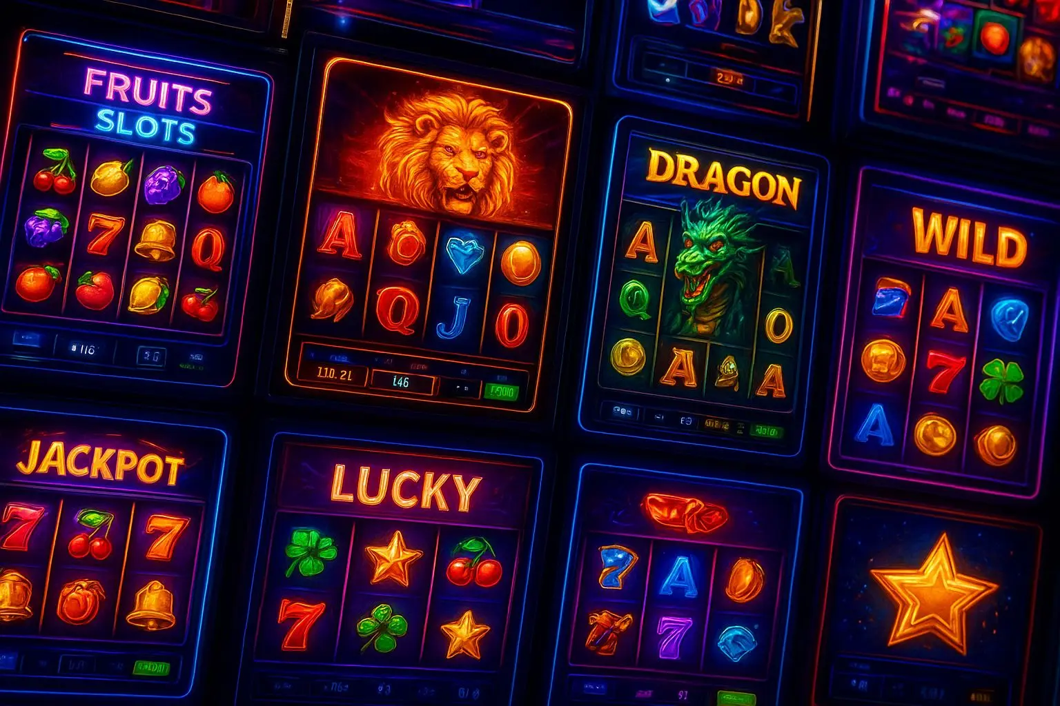 Typy her v BetX Vegas Výběr různých typů automatů a her ve Vegas sekci